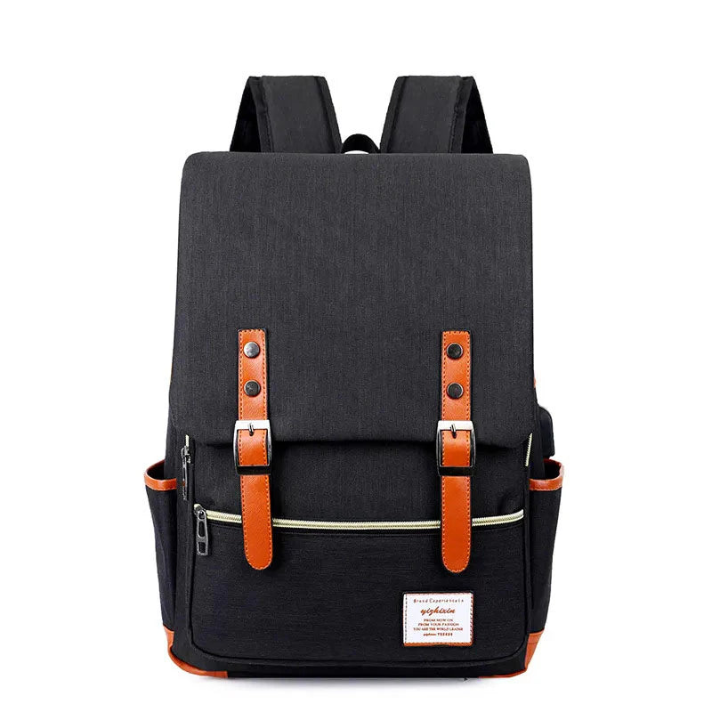 OXFORD LAPTOP-RUCKSACK™ - VINTAGE SOLID LAPTOP-RUCKSACK
