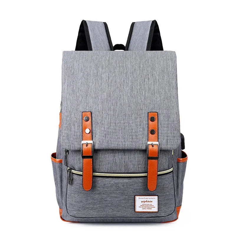 OXFORD LAPTOP-RUCKSACK™ - VINTAGE SOLID LAPTOP-RUCKSACK